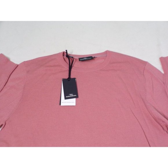RODD & GUNN Selwyn Wool Crew Neck Sweater Blush X-Large NEW - Picture 4 of 7